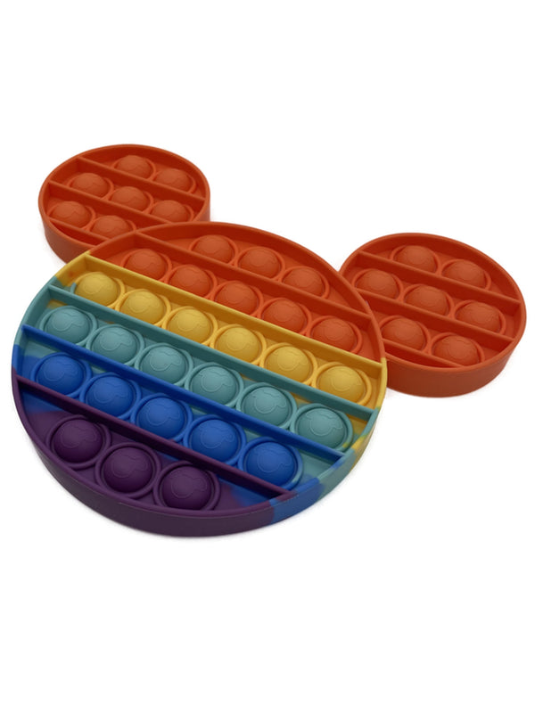 Hdtech Rainbow Mouse Head Bubble Sensory Fidget Toy For Kids